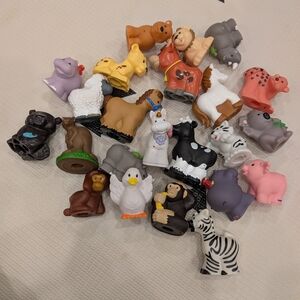 Large Lot Of Fisher Price Little People Animal Characters